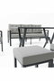 Hanah Home Conjunto de Jardín Lilyum 3+1+1+2 - Gris